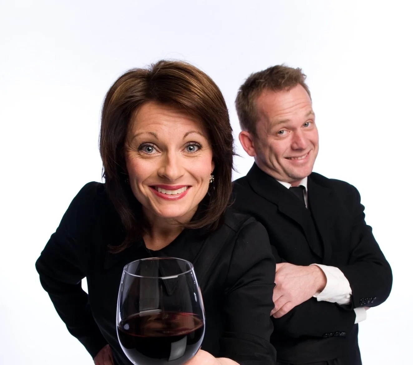 The Singing Sommeliers presenting wine-themed entertainment